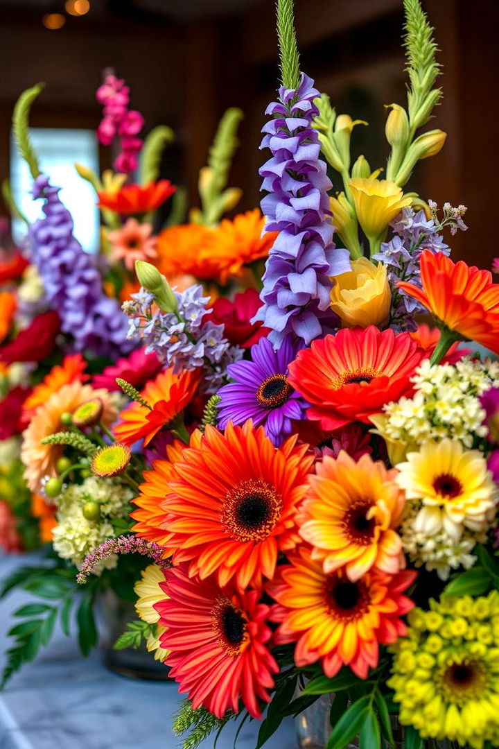Bold Floral Arrangements - 22 Birthday Decoration Ideas