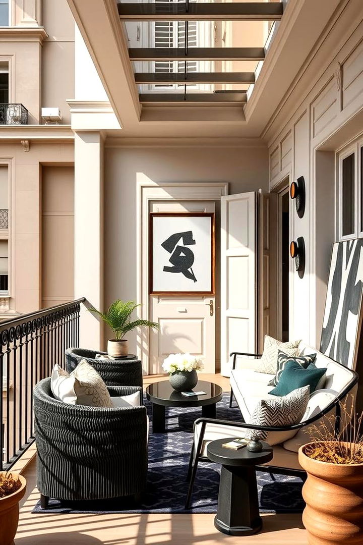 Bold French Modernism - 22 French Balcony Ideas