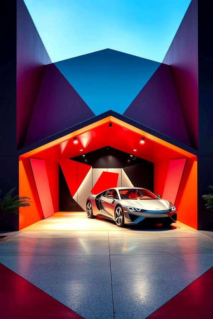 Bold Geometric Design Car Porch - 22 Car Porch Design Ideas