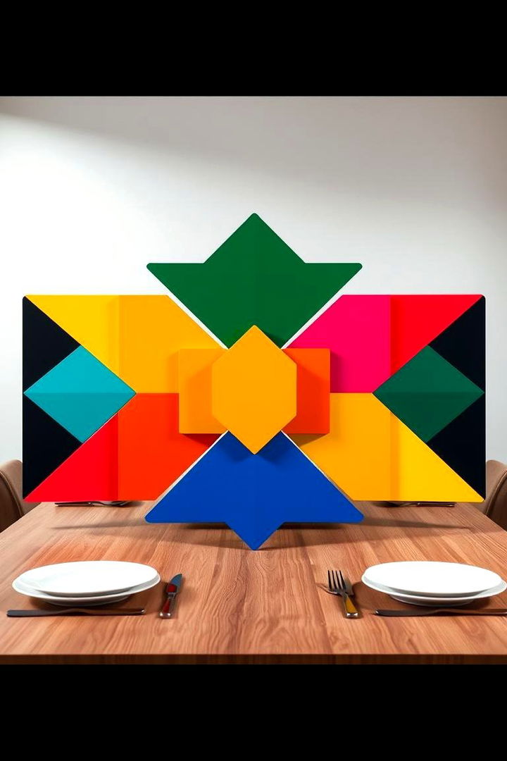 Bold Geometric Designs - 22 Dining Table Centerpiece Ideas