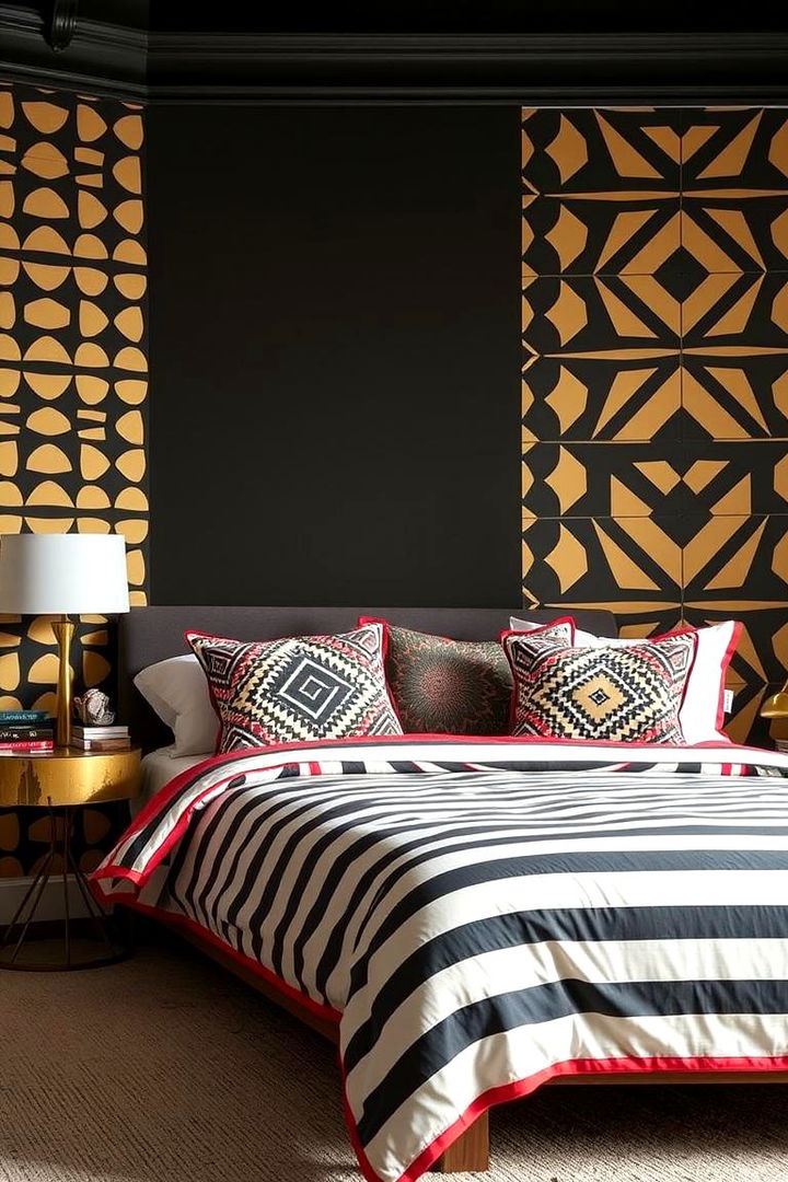 Bold Geometric Patterns - 22 Chanel Bedroom Ideas