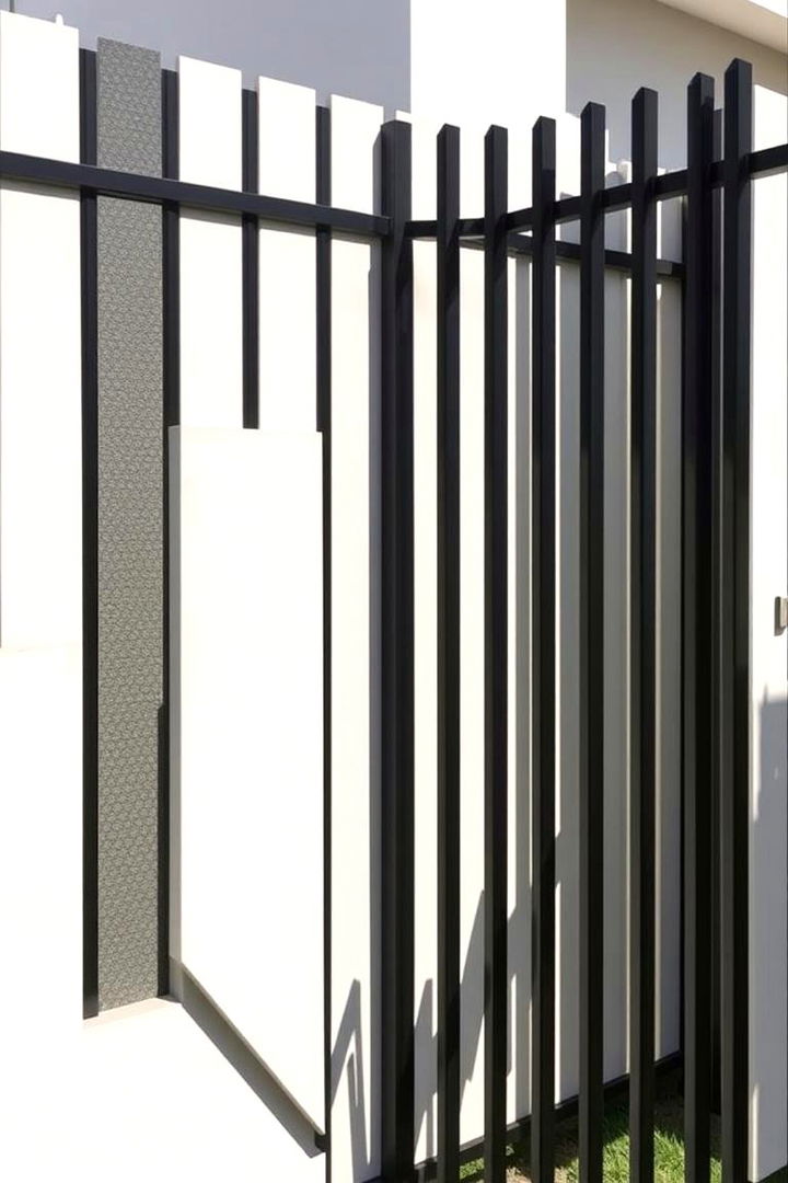 Bold Geometric Shapes - 22 Corner Fence Ideas