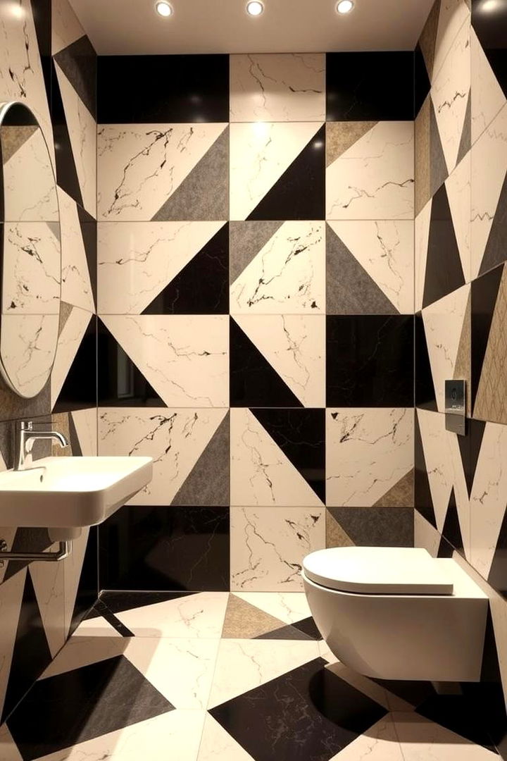Bold Geometrics - 22 Primary Bathroom Ideas