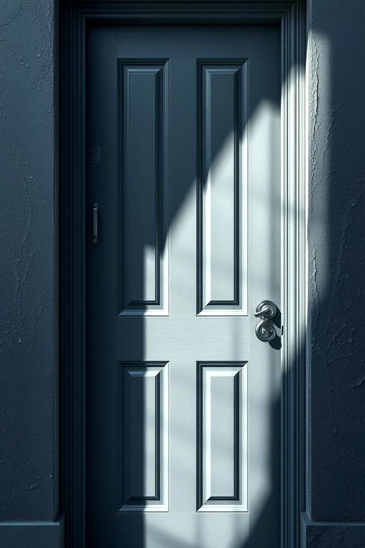 Bold Grey Frosted Highlights - 22 Grey Front Door Ideas