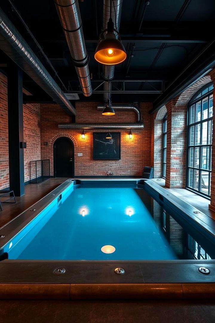 Bold Industrial Chic - 22 Pool Table Room Ideas