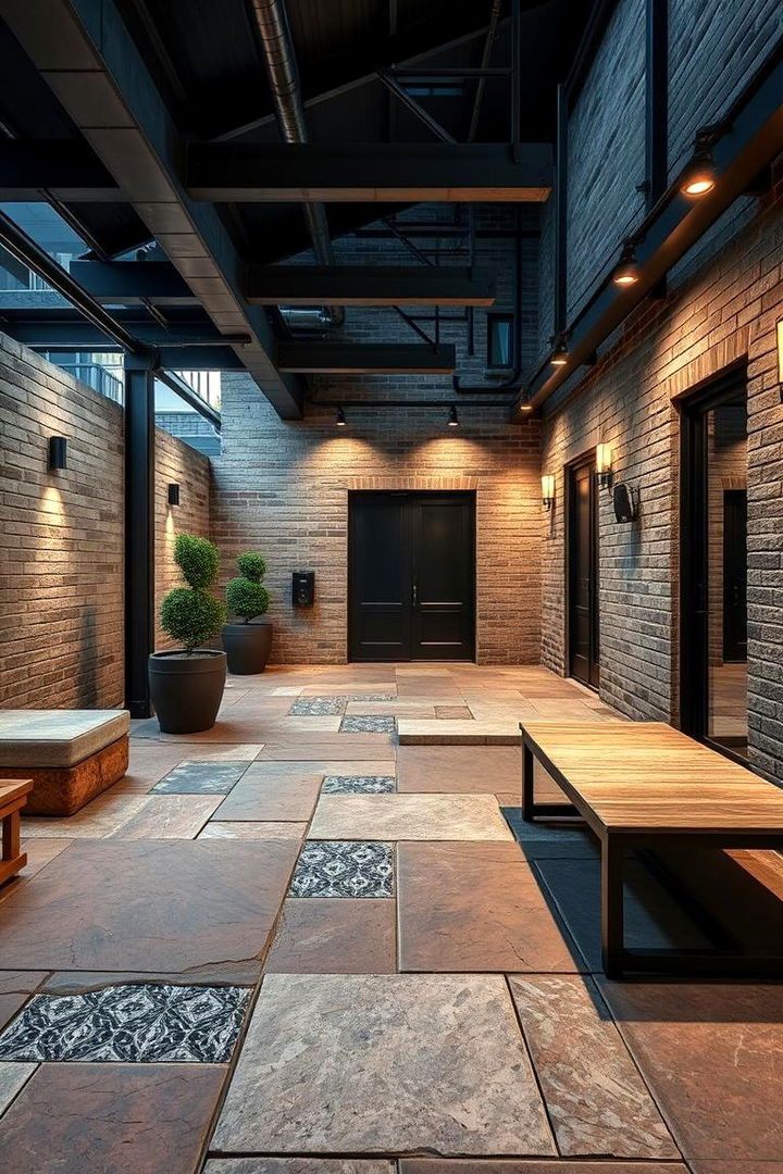 Bold Industrial Style - 22 patio tile ideas