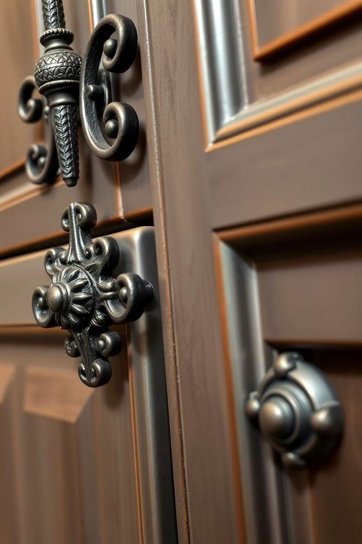 Bold Iron Hardware and Fixtures - 22 Spanish Style Kitchen Ideas