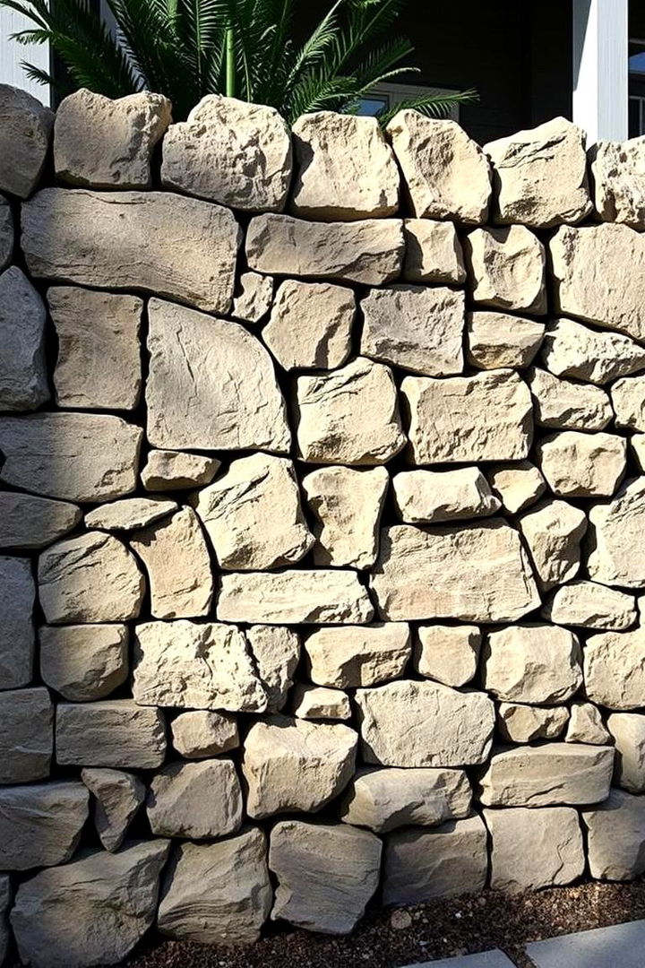 Bold Irregular Geometry - 22 Natural Rock Retaining Wall Ideas