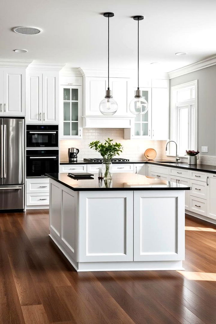 Bold Kitchen Island Designs - 22 Kitchen With White Cabinets and Black Countertops Ideas