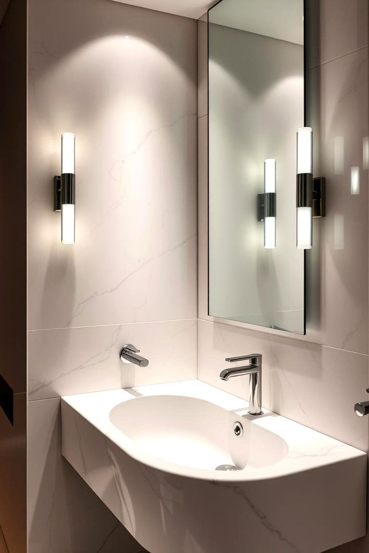 Bold Lighting and Fixtures - 22 Ensuite Bathroom Ideas