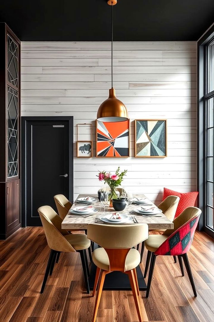 Bold Modern Shiplap Designs - 22 Shiplap Dining Room Wall Ideas