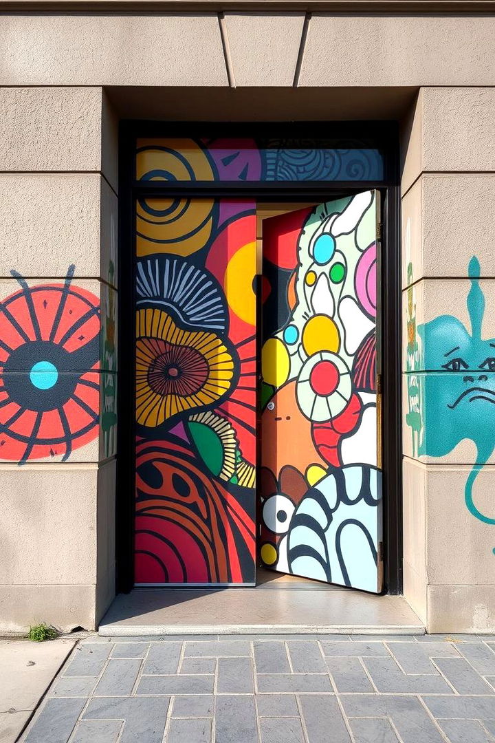Bold Outdoor Artwork - 22 Summer Front Door Decor Ideas