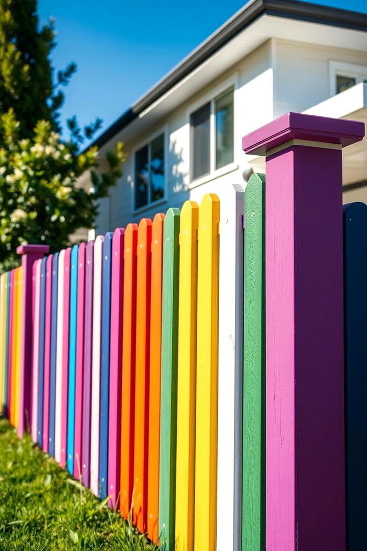 Bold Painted Finishes - 22 Board on Board Fence Ideas