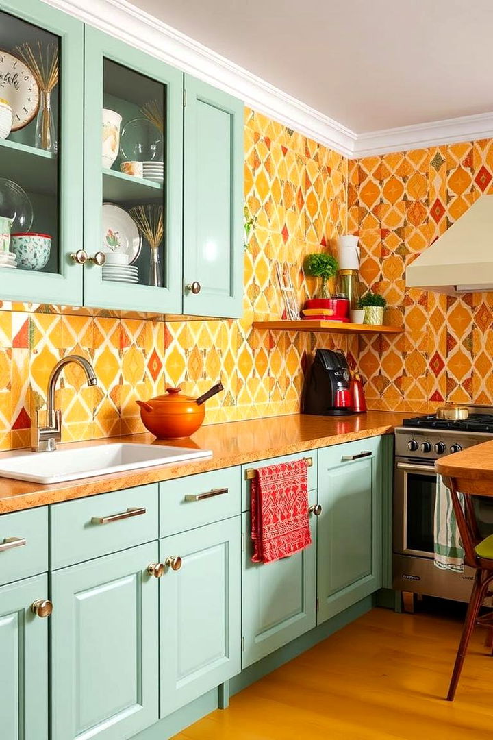 Bold Patterns and Textures - 22 70s Kitchen Ideas