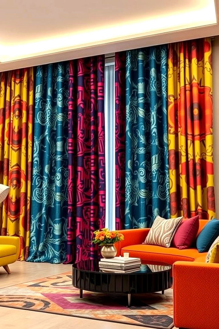 Bold Patterns to Energize Your Space - 22 Living Room Curtain Ideas