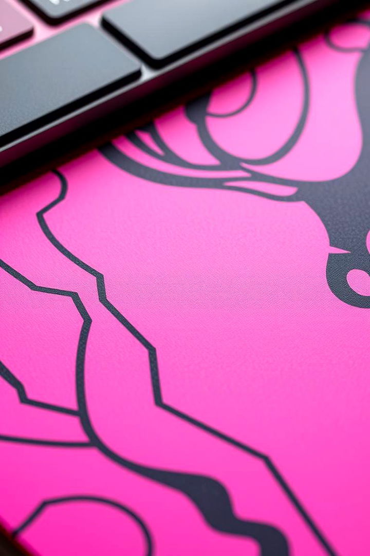 Bold Pink Mouse Pad Designs - 22 Pink Gaming Setup Ideas