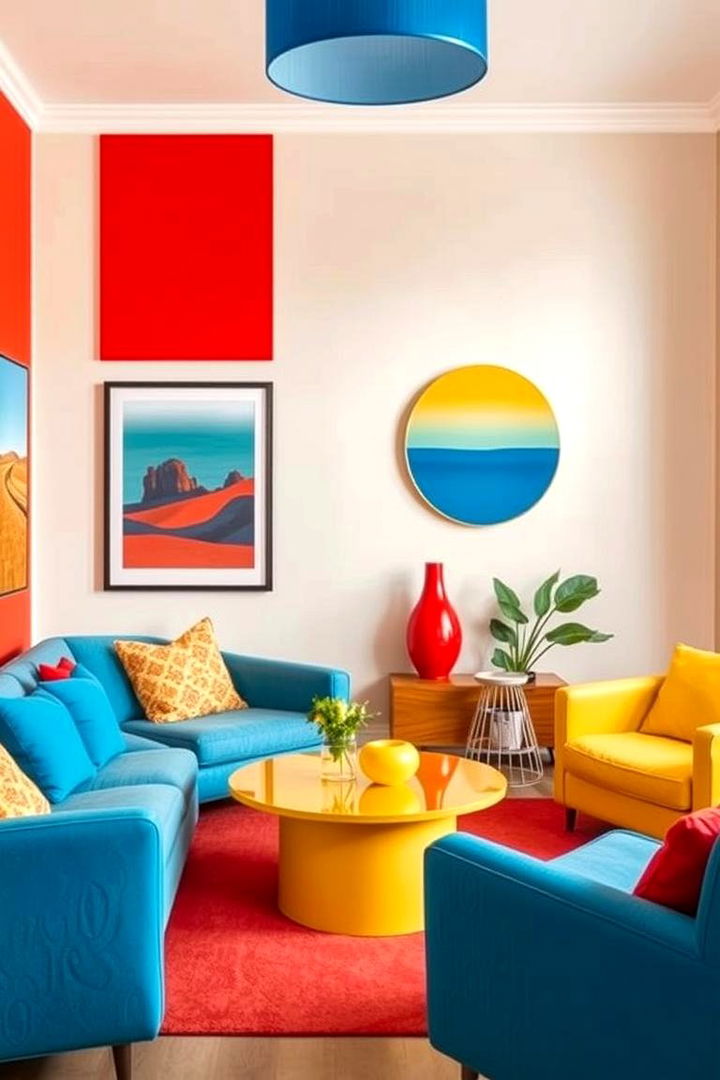 Bold Primary Color Palette - 22 Bauhaus Interior Design Ideas