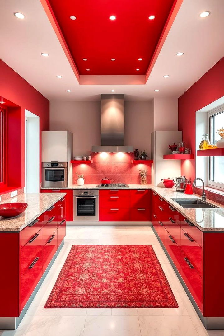 Bold Red Accents - 22 Kitchen Color Ideas