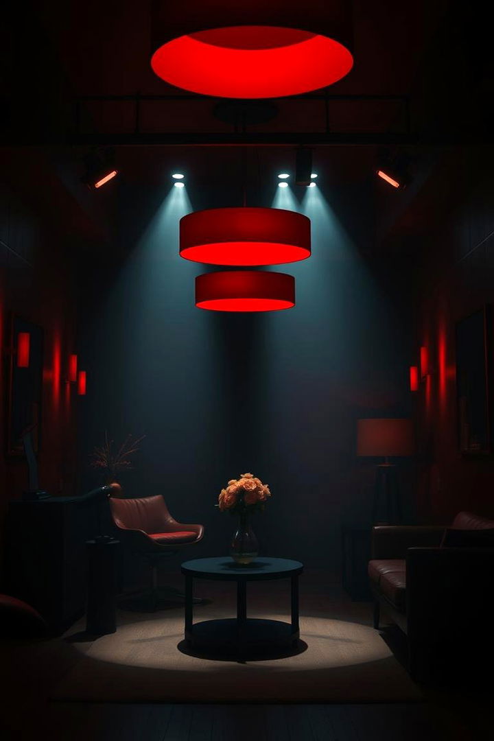 Bold Red Lighting - 22 Red Bedroom Ideas