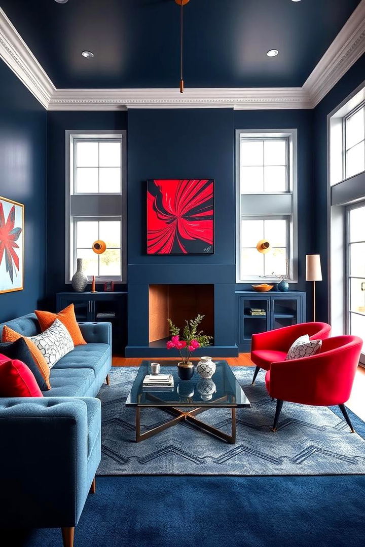 Bold Red Statement - 22 Designer-approved Colors That Go With Navy Blue