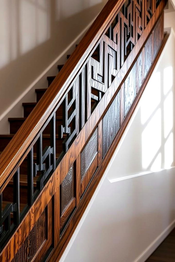 Bold Rustic Accents - 22 Farmhouse Rustic Stair Railing Ideas