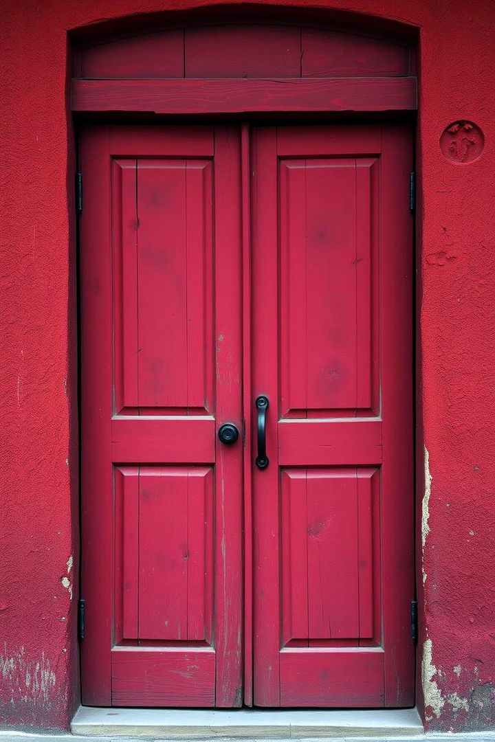 Bold Rustic Colors - 22 Rustic Front Door Ideas