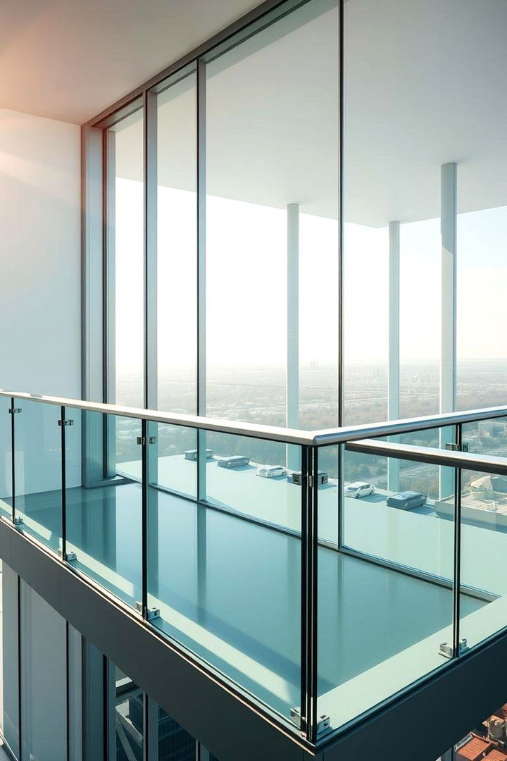 Bold Statement Balustrade - 22 Glass Balcony Design Ideas