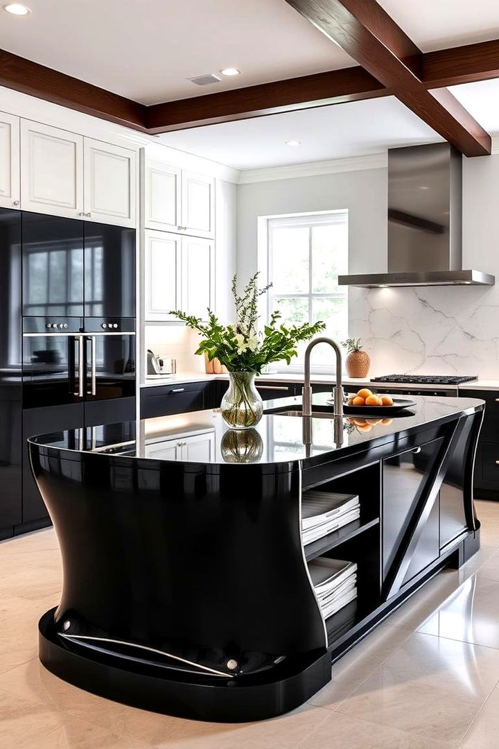 Bold Statement Centerpiece - 22 Black Kitchen Islands