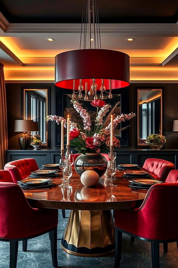 Bold Statement Furniture - 22 Moody Dining Room Ideas