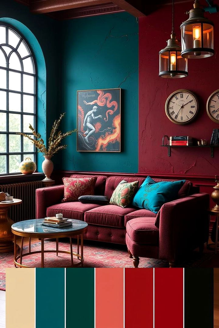 Bold Steampunk Color Palette - 22 Steampunk Bedroom Ideas