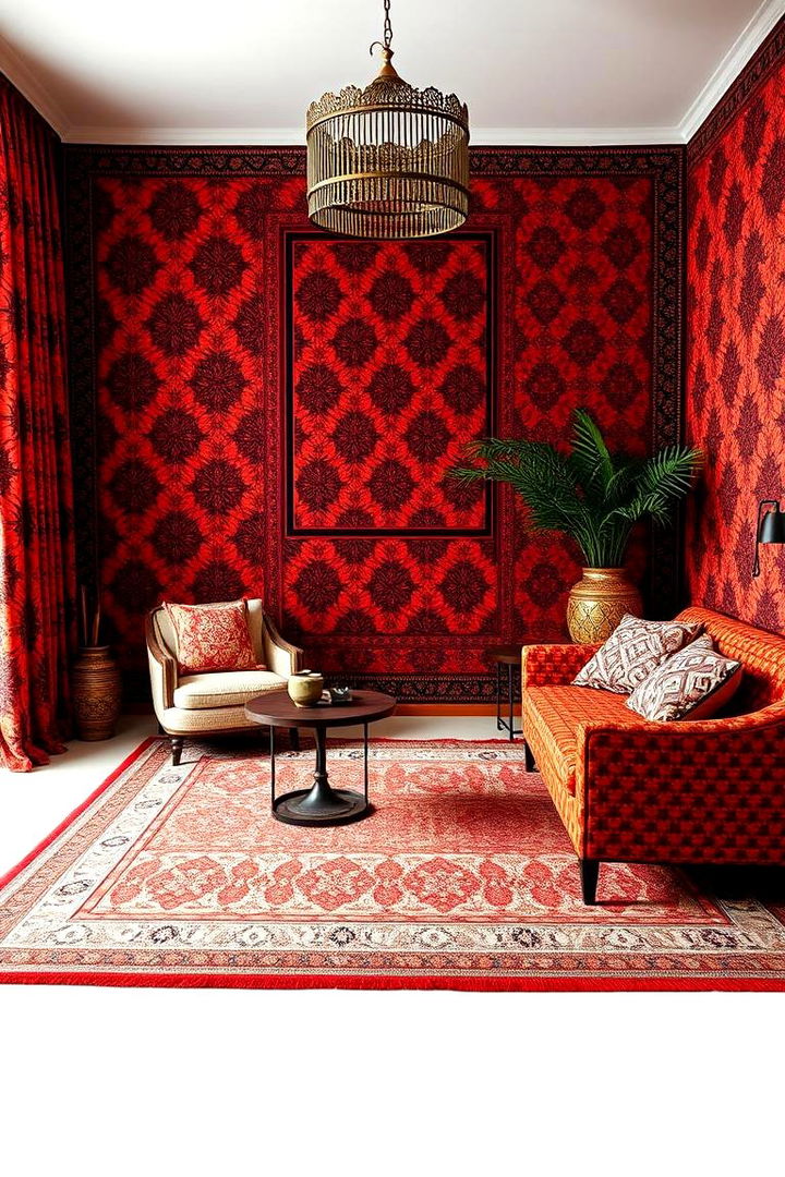 Bold Terracotta Patterns - 22 Terracotta Bedroom Ideas