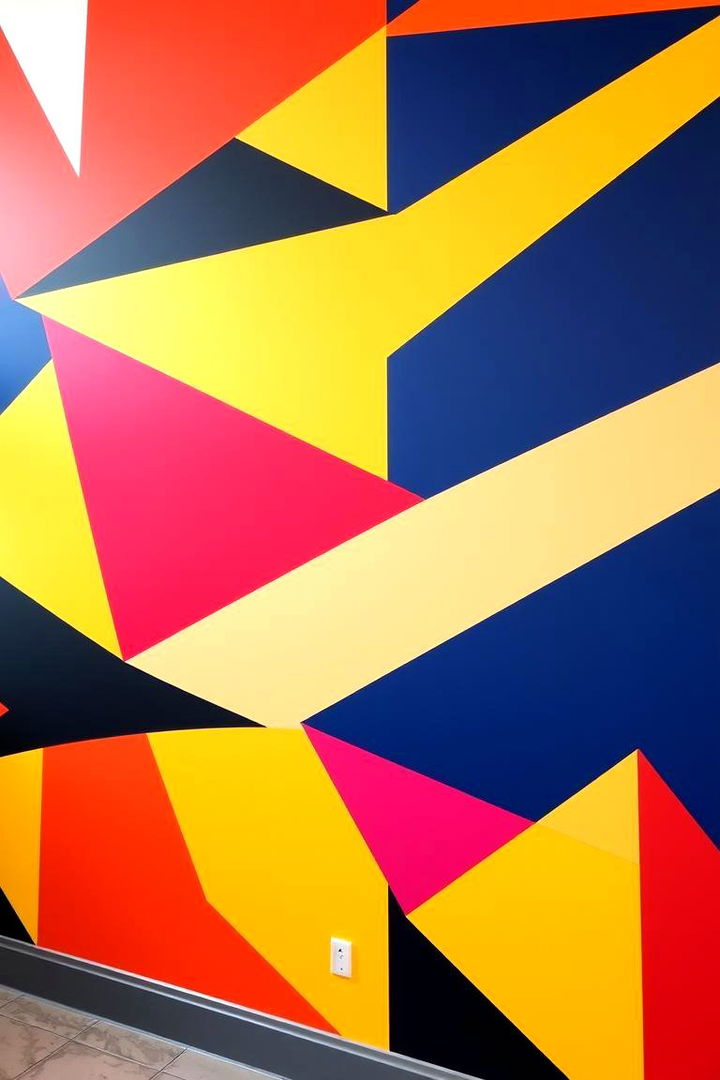 Bold Triangular Designs - 22 Geometric Accent Wall Ideas