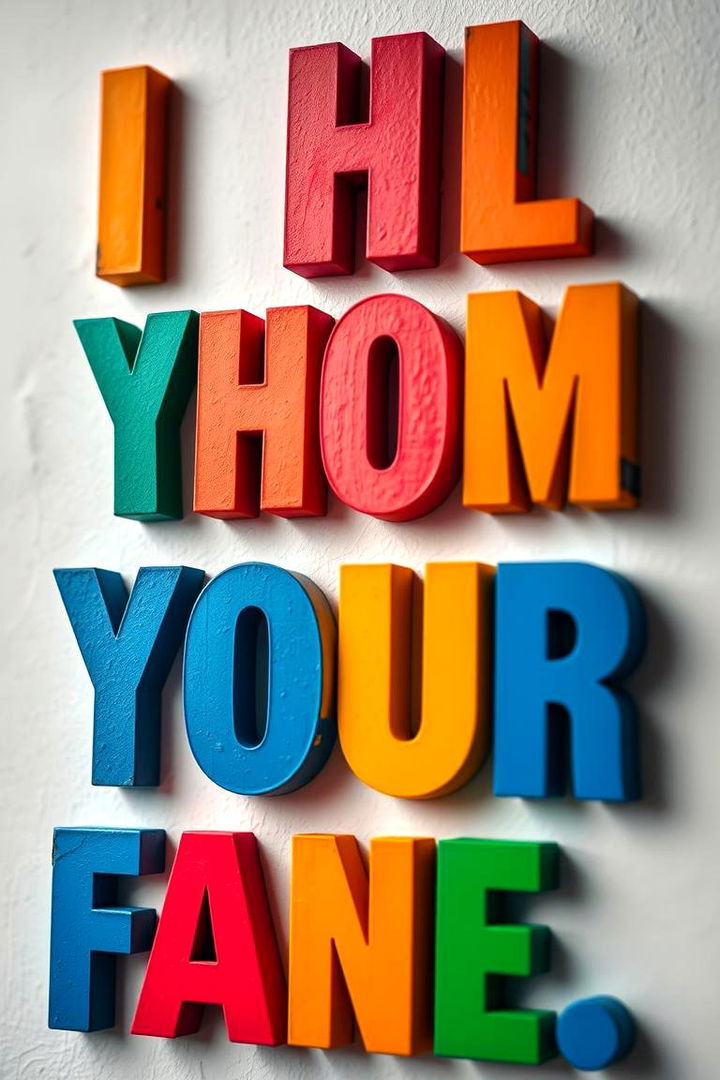 Bold Typography Statements - 22 Large Wall Art Ideas
