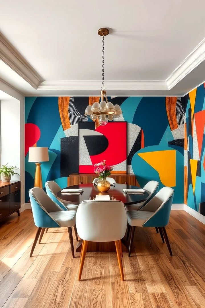 Bold Wallpaper Statements - 22 70s Dining Room Design Ideas