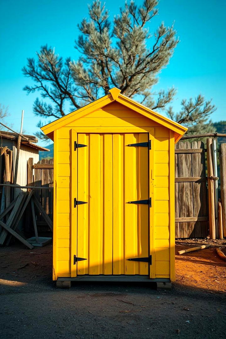 Bold Yellow Brightness - 22 Shed Color Ideas