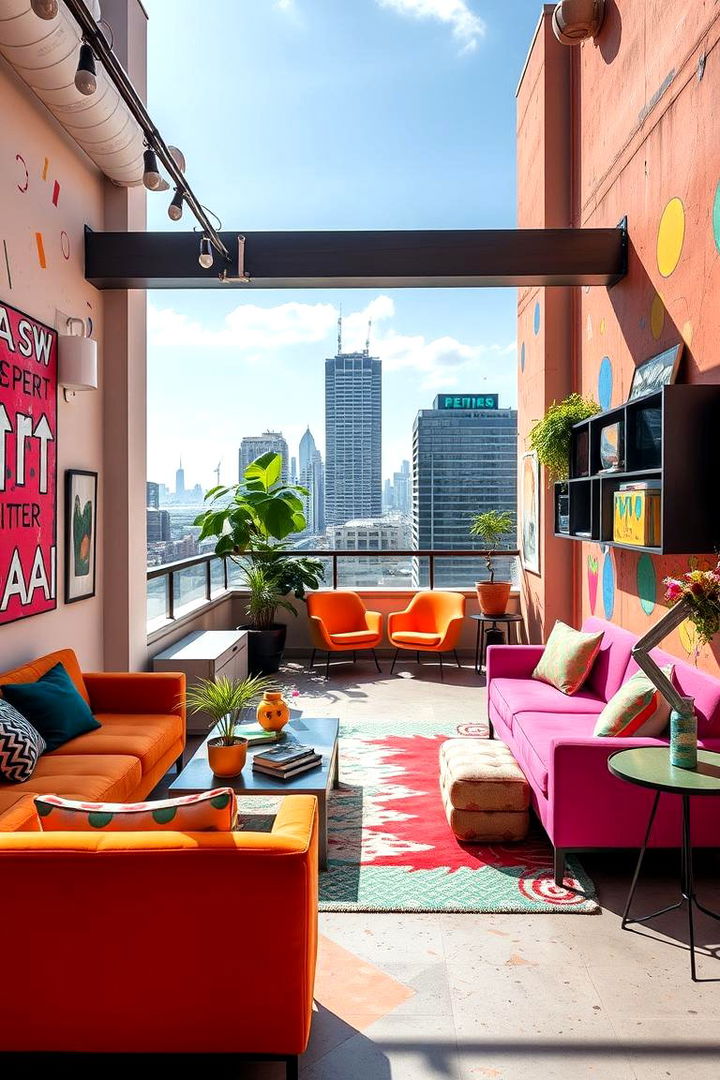 Bold and Vibrant Color Palette - 22 Penthouse Design Ideas