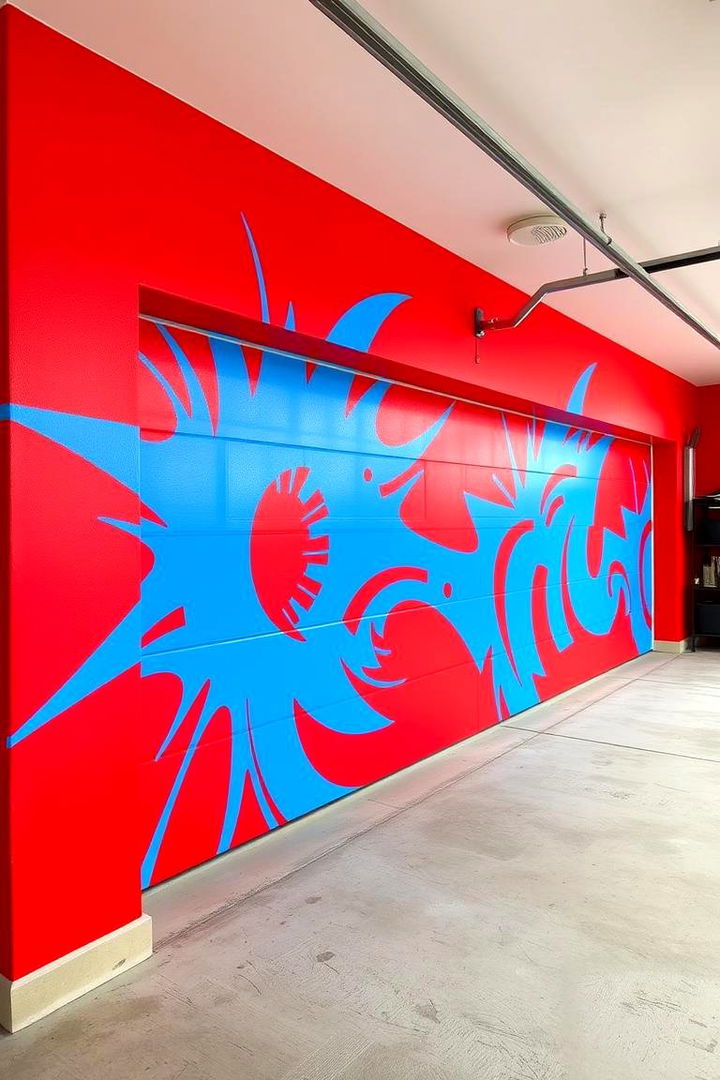Bold and Vibrant Hues - 22 Garage Wall Paint Ideas