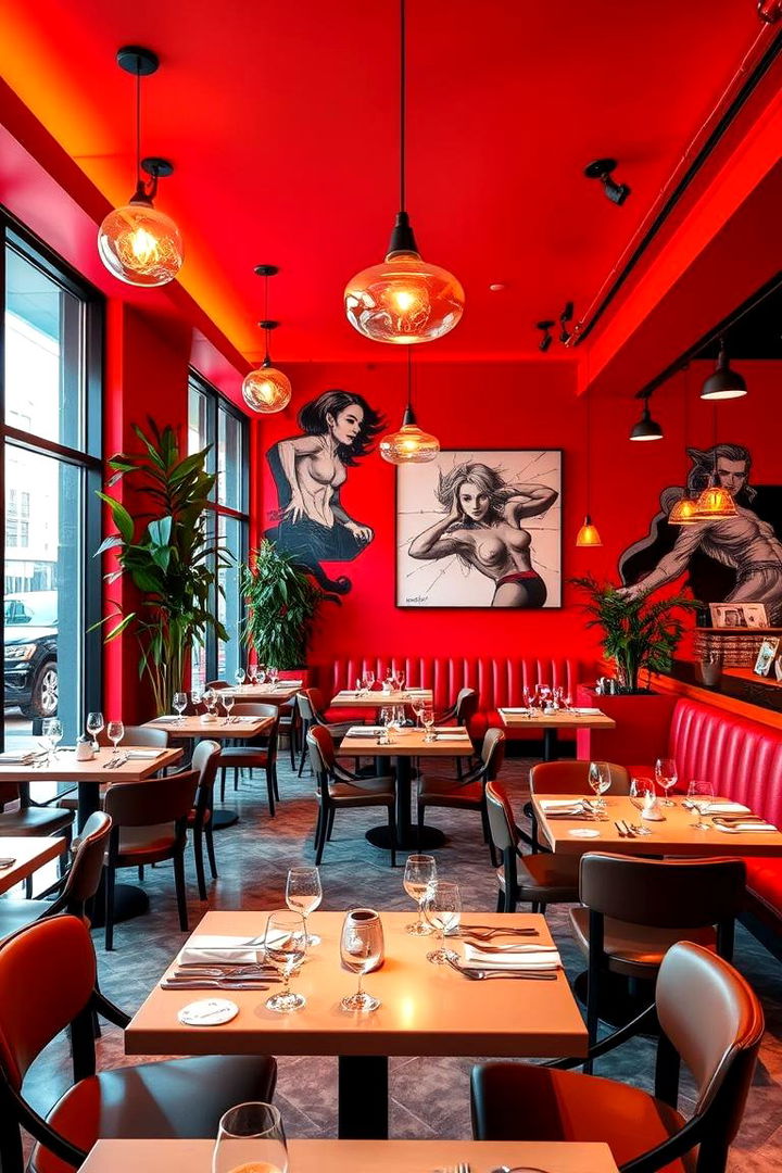 Bold and Vibrant Reds - 22 Dining Room Paint Colors