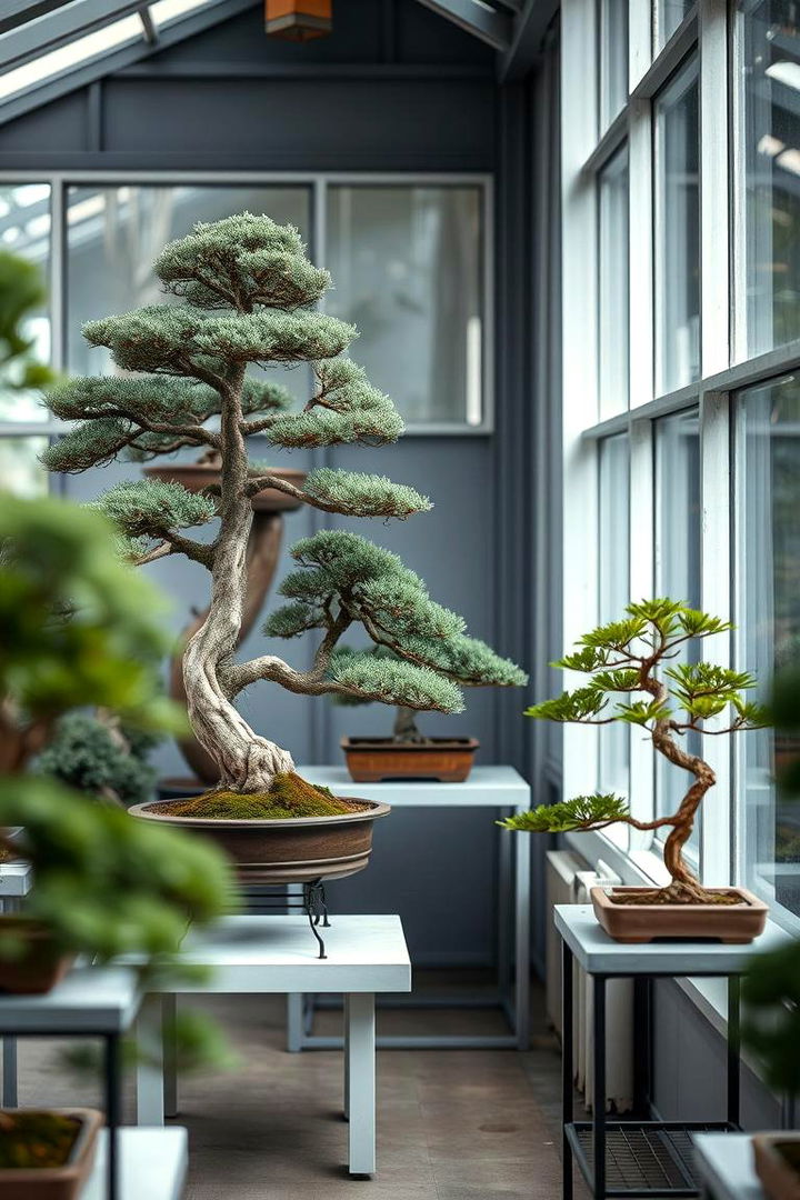 Bonsai Display Corners - 22 Greenhouse Decor Ideas