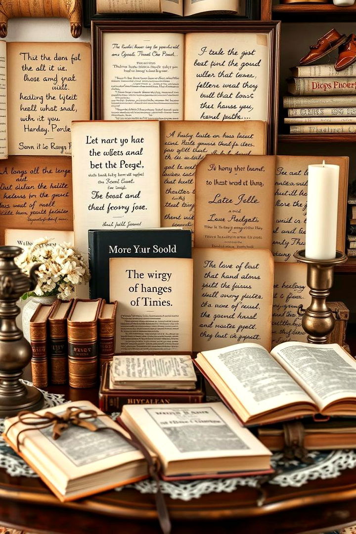 Book and Quotation Table Display - 22 Graduation Centerpiece Ideas