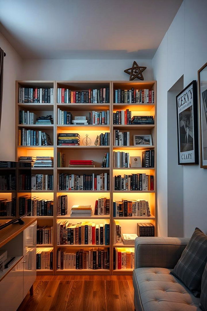 Bookshelf Room Divider - 22 small bedroom storage ideas