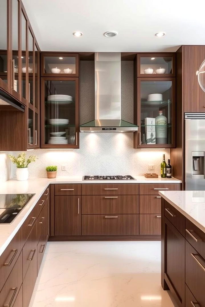 Boosting Home Resale Value - 22 Modern Style Glass Kitchen Cabinets