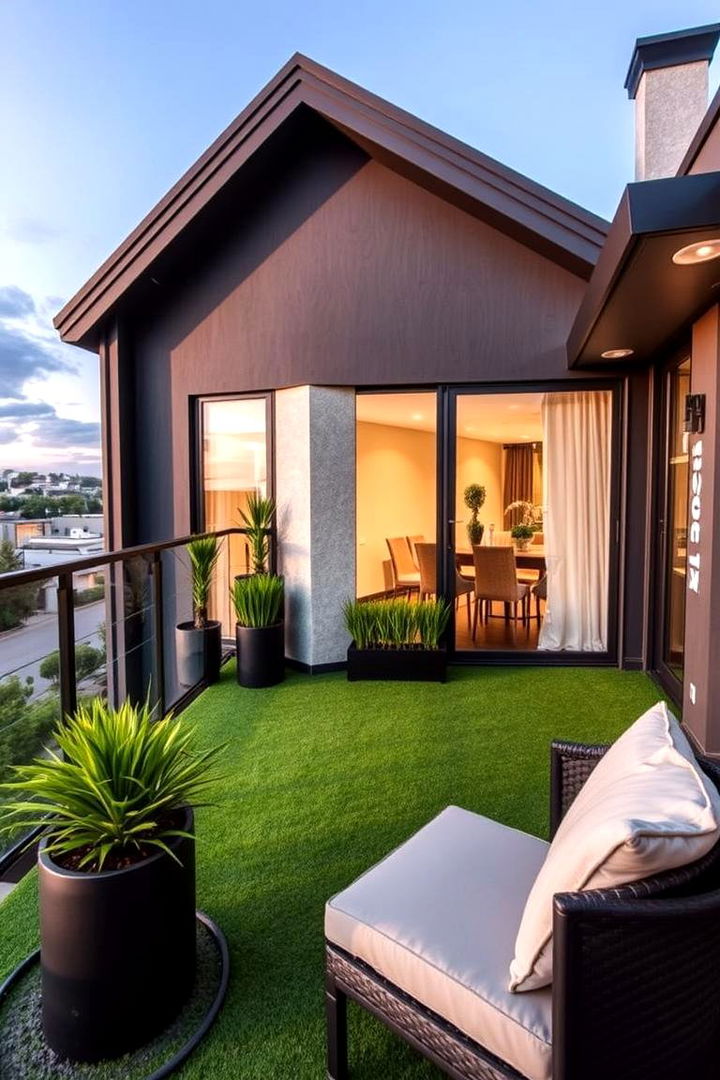 Boosting Property Value - 22 Artificial Grass Balcony Design