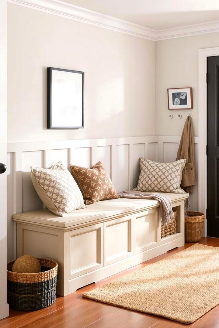 Boot Storage Bench with Seating - 22 Boot Storage Ideas