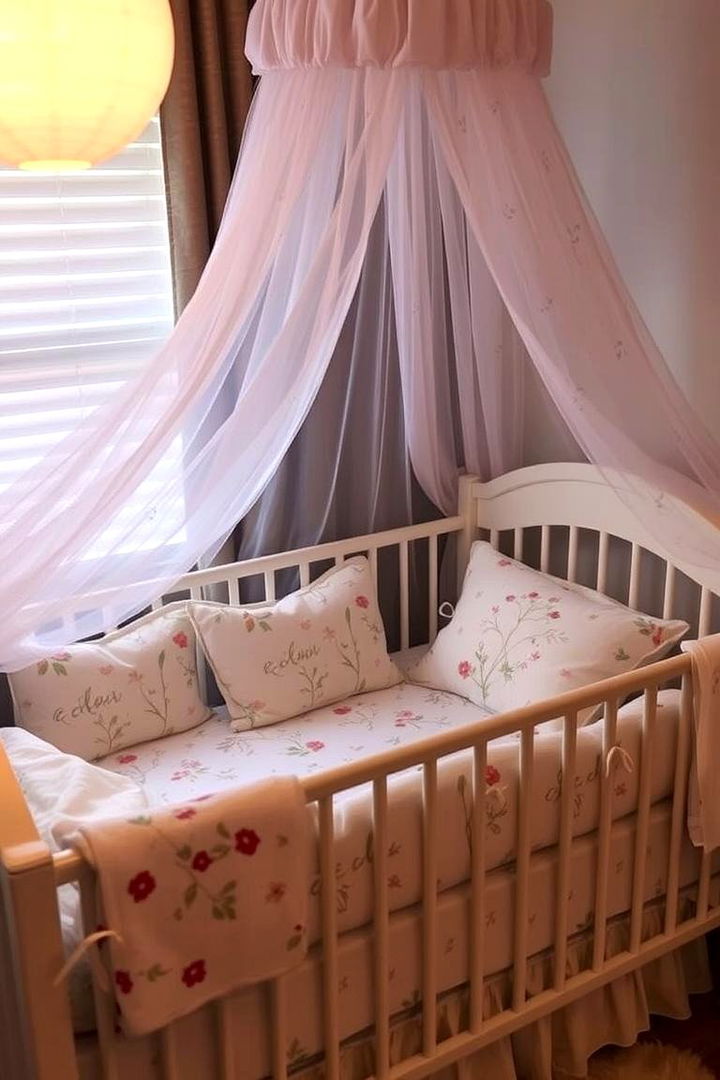 Botanical Canopy Bedding Concepts - 22 Floral Nursery Ideas