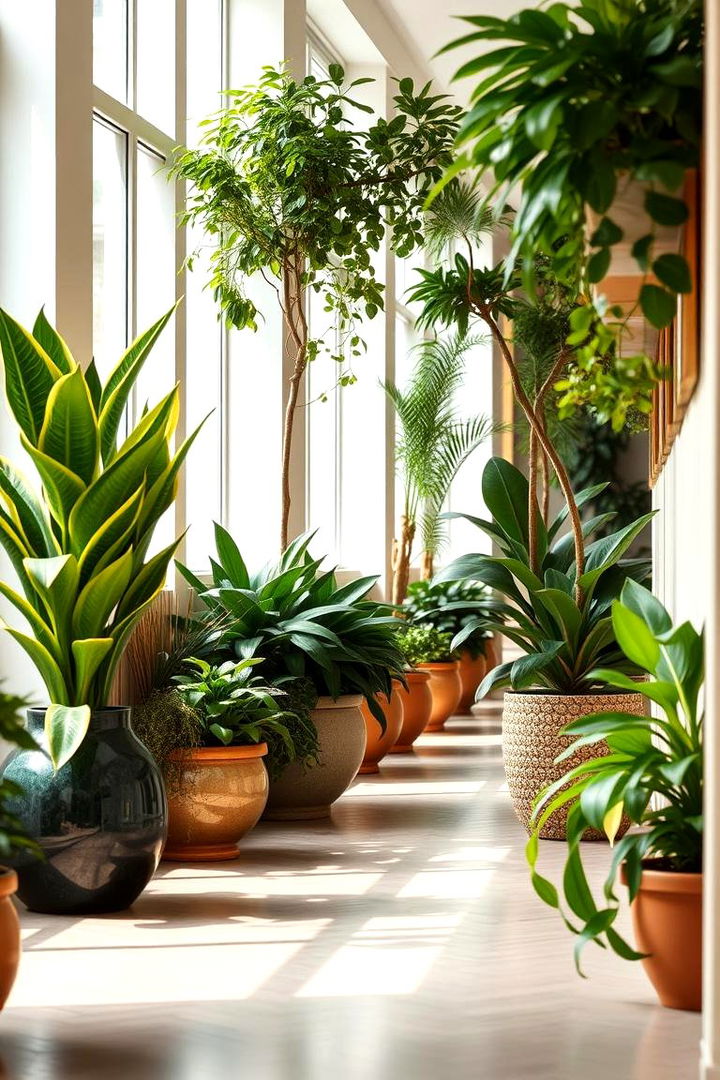 Botanical Greenery Display - 22 Boho Hallway Ideas