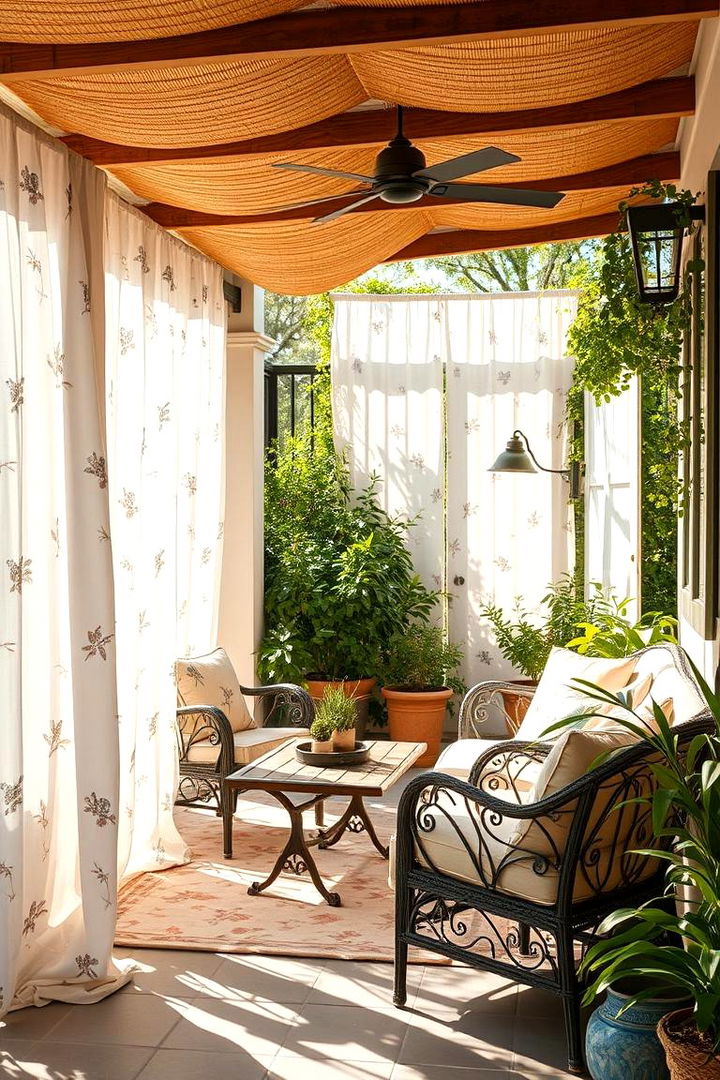 Botanical Print Fabrics for a Nature Inspired Look - 22 Patio Curtain Ideas