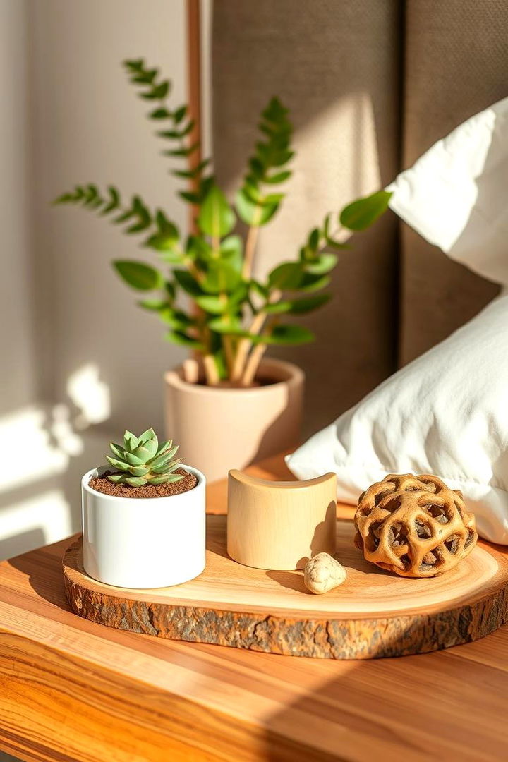 Botanical Touch for Freshness - 22 Nightstand Decor Ideas