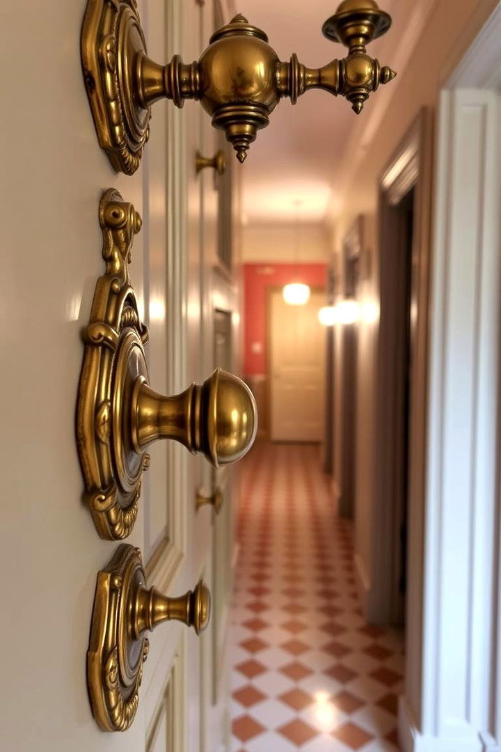 Brass Fixtures - 22 Victorian Hallway Ideas