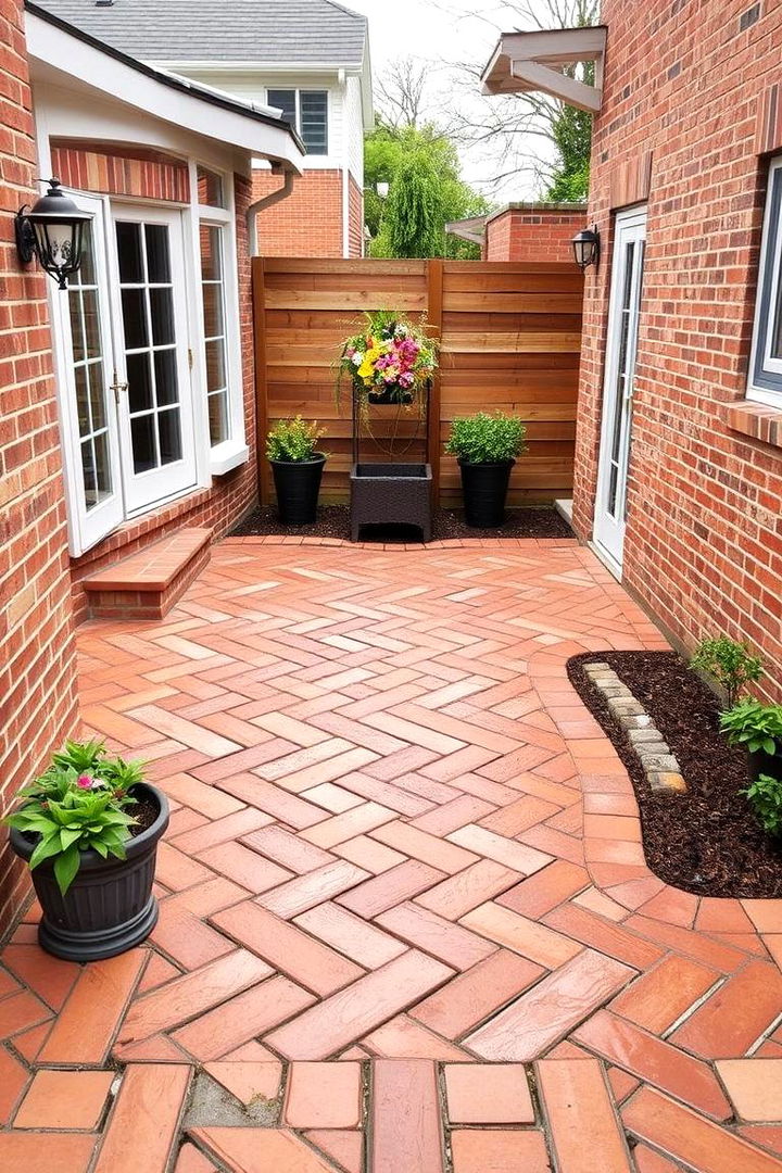 Breaking Boundaries with Herringbone - 22 herringbone brick patio designs